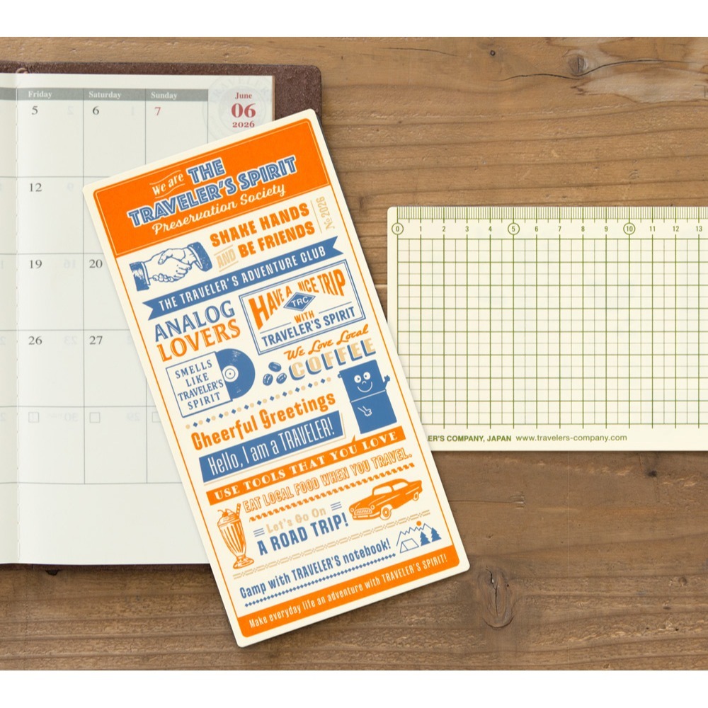 【貼紙/墊板/資料夾】TRAVELER＇S notebook 旅人手帳 2026限量款 TN 【立夏手帳生活】-細節圖6