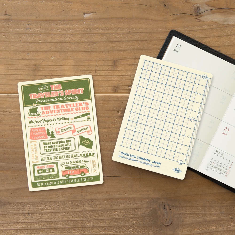 【貼紙/墊板/資料夾】TRAVELER＇S notebook 旅人手帳 2026限量款 TN 【立夏手帳生活】-規格圖10