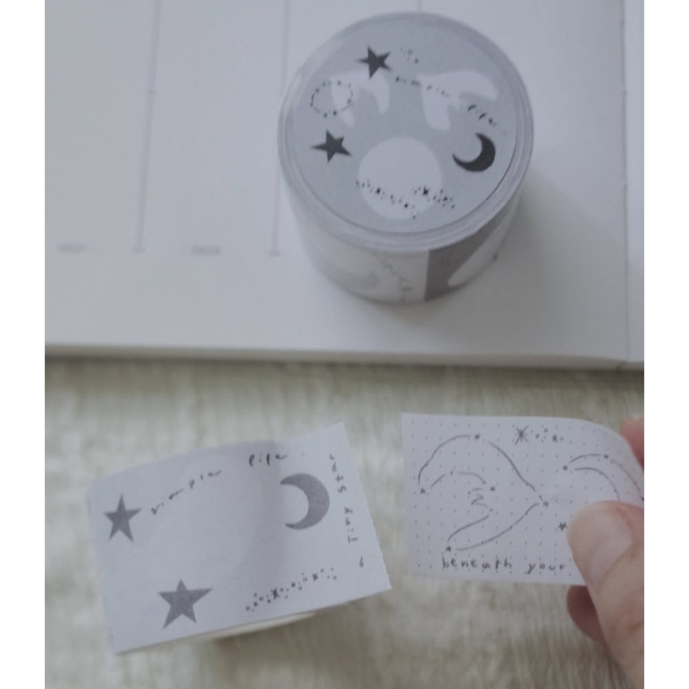 茄子先生 Simple Life 便利貼紙膠帶 可撕 捲型貼紙 【立夏手帳生活】-細節圖4