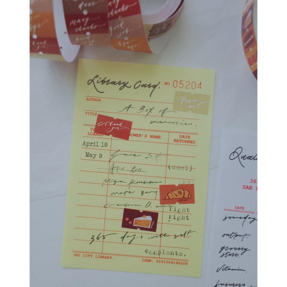 【2款】茄子先生「Sweet Time/Nice words」標籤貼紙卷【立夏手帳生活】-細節圖4