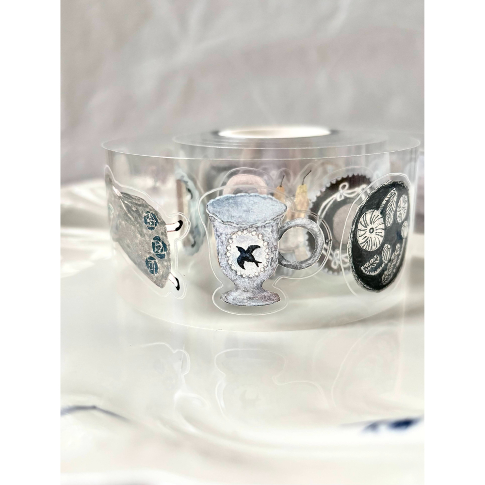 Pion 陶器Pottery 3.5cm割型亮面PET膠帶【立夏手帳生活】-細節圖6