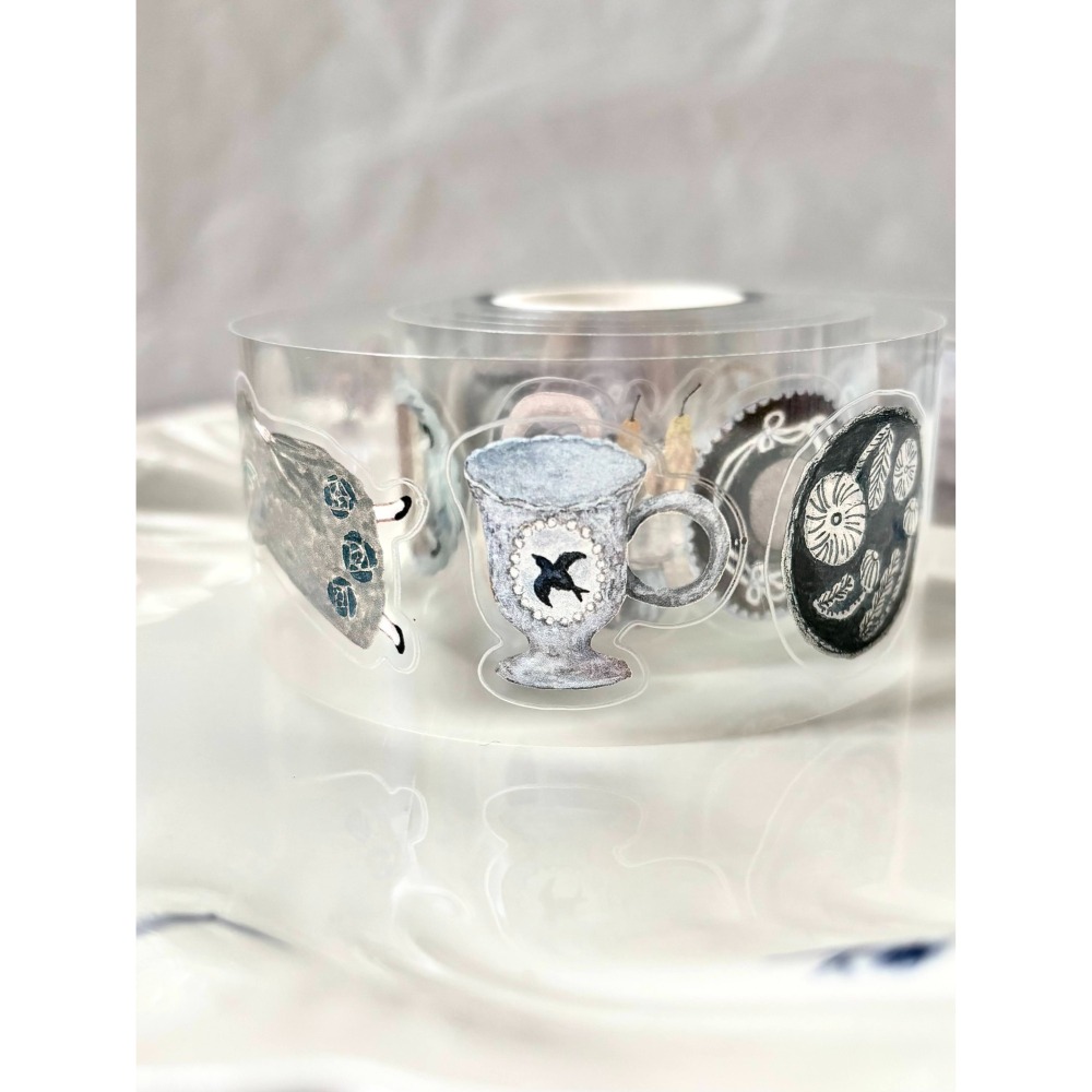 Pion 陶器Pottery 3.5cm割型亮面PET膠帶【立夏手帳生活】-細節圖6