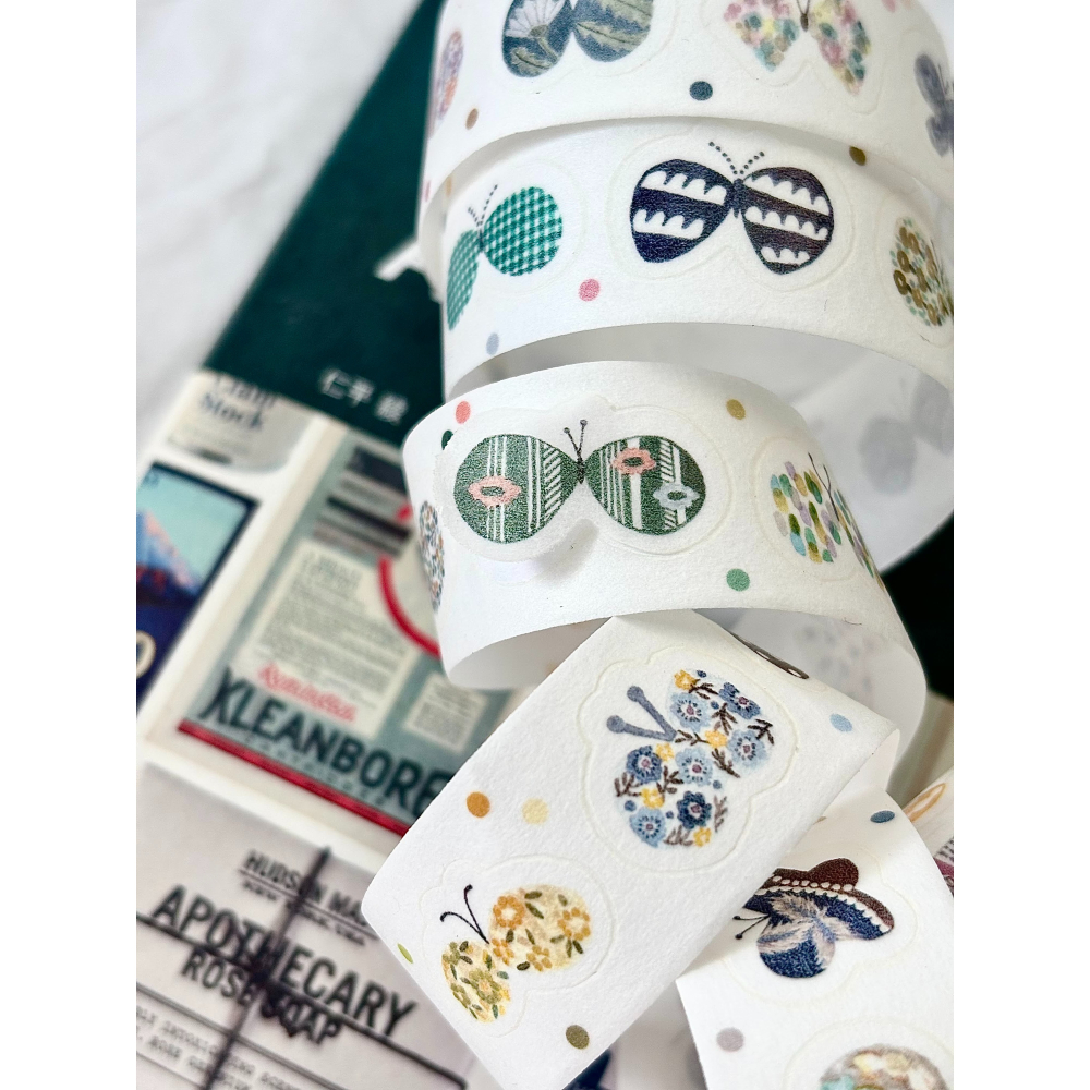 Pion 花蝴蝶Butterfly 2cm和紙割型膠帶【立夏手帳生活】-細節圖3