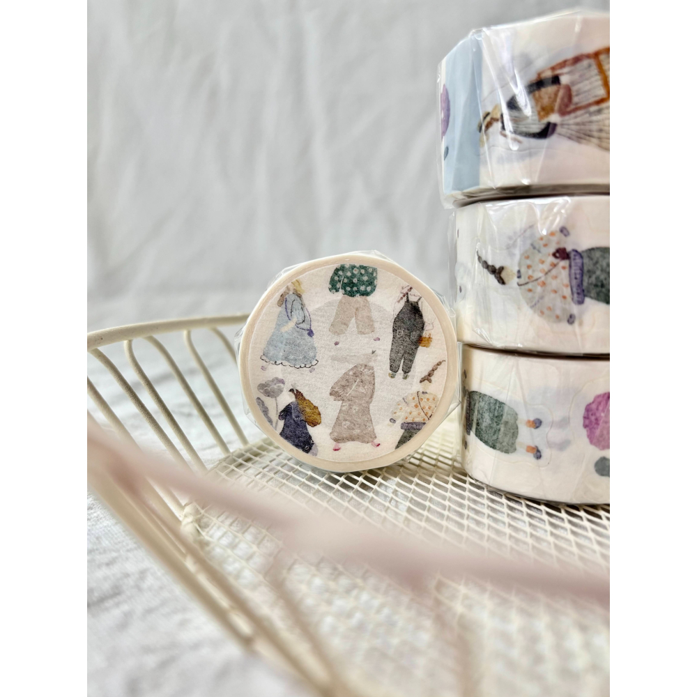 Pion 小文青Artsy Girl 2.5cm和紙割型膠帶【立夏手帳生活】-細節圖2