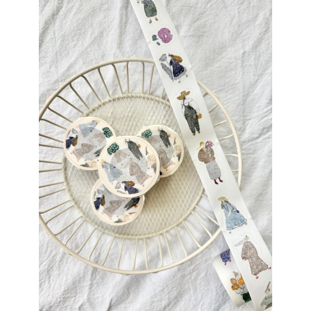 Pion 小文青Artsy Girl 2.5cm和紙割型膠帶【立夏手帳生活】-細節圖3