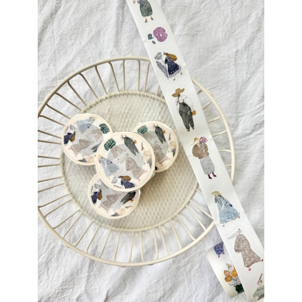 Pion 小文青Artsy Girl 2.5cm和紙割型膠帶【立夏手帳生活】-細節圖3