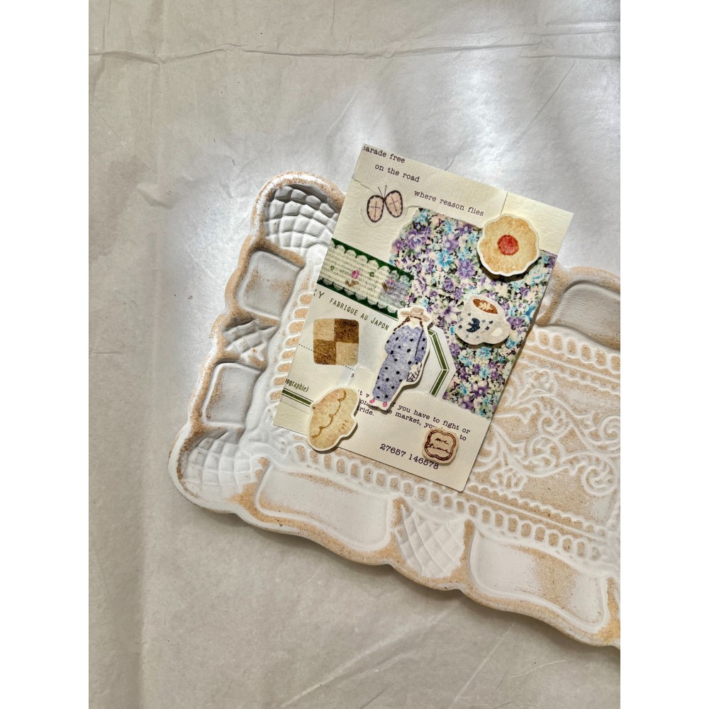 Pion 下午茶Afternoon Tea 2.5cm和紙割型膠帶【立夏手帳生活】-細節圖6