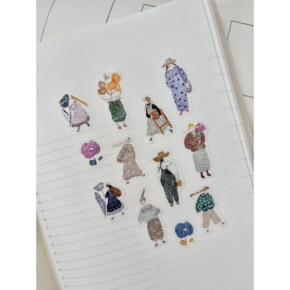 『膠帶分裝』Pion 慢慢/報表紙/魔境/陶器/獨旅/小文青/下午茶/花蝴蝶-細節圖6