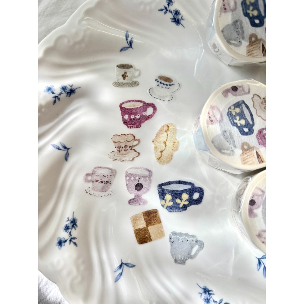 『膠帶分裝』Pion 慢慢/報表紙/魔境/陶器/獨旅/小文青/下午茶/花蝴蝶-細節圖7