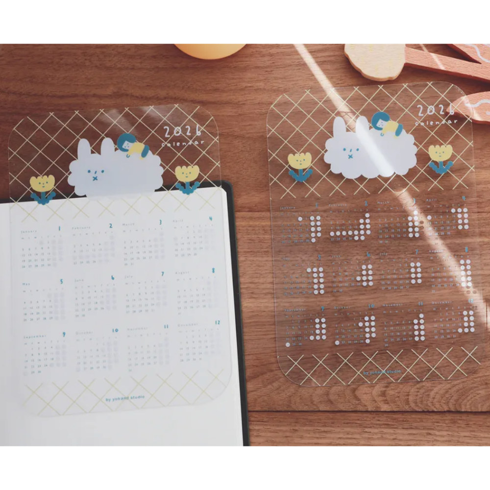 右手超人 透明2026年曆墊板【立夏手帳生活】-細節圖3