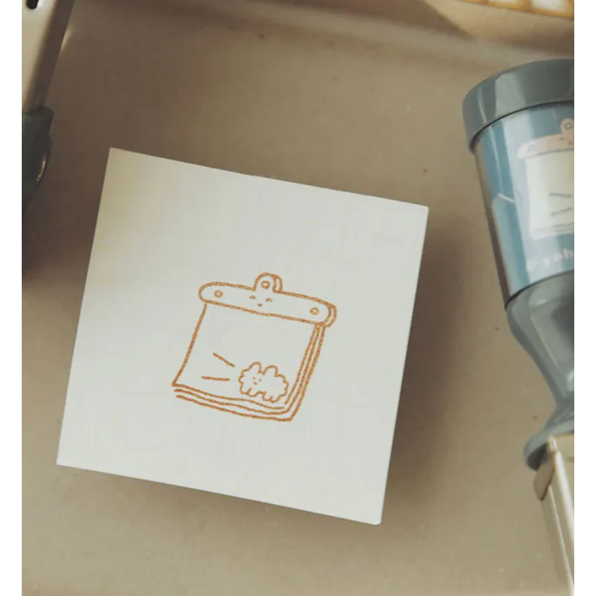 【小2款】右手超人『舉旗子款/狗狗雲月曆款』可調式日期印章 日付章【立夏手帳生活】-細節圖4