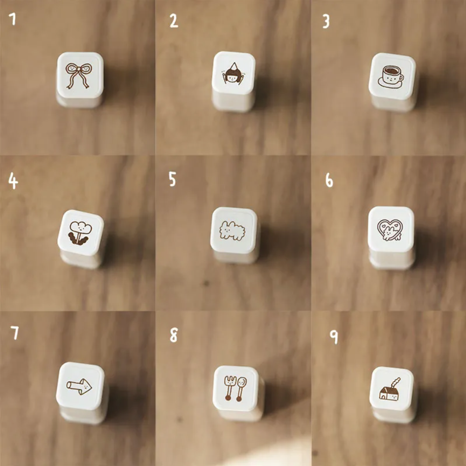 【全18款】右手超人 迷你印章 光敏 狗狗雲【立夏手帳生活】-細節圖3