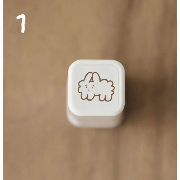 【全18款】右手超人 迷你印章 光敏 狗狗雲【立夏手帳生活】-規格圖5