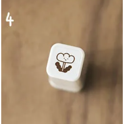 【全18款】右手超人 迷你印章 光敏 狗狗雲【立夏手帳生活】-規格圖5