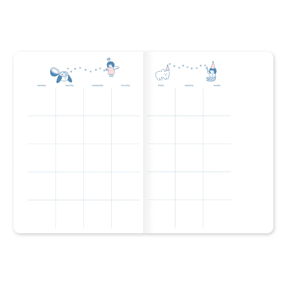 【皮質書套】右手超人『趴趴雲』無時效手帳本 皮質【立夏手帳生活】-細節圖4