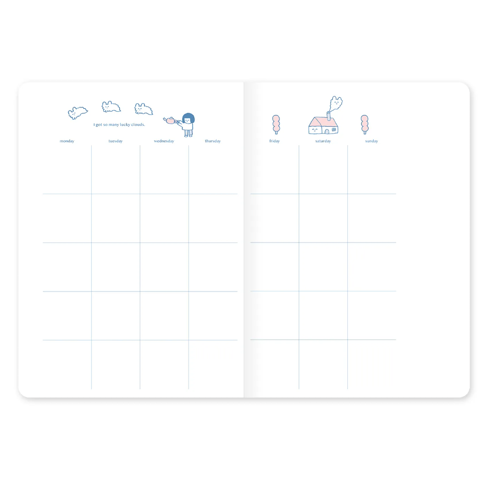 【透明書套】右手超人『森林』孔版印刷書套 無時效手帳本 筆記本【立夏手帳生活】-細節圖5