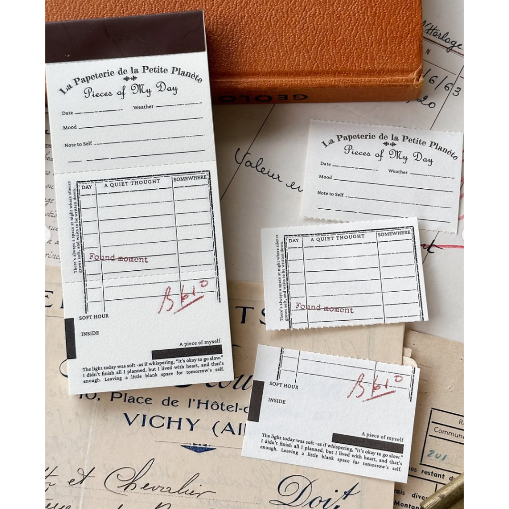 【2款】Asteroid B610小行星「日常留語/法式小記」手撕便簽本【立夏手帳生活】-規格圖3