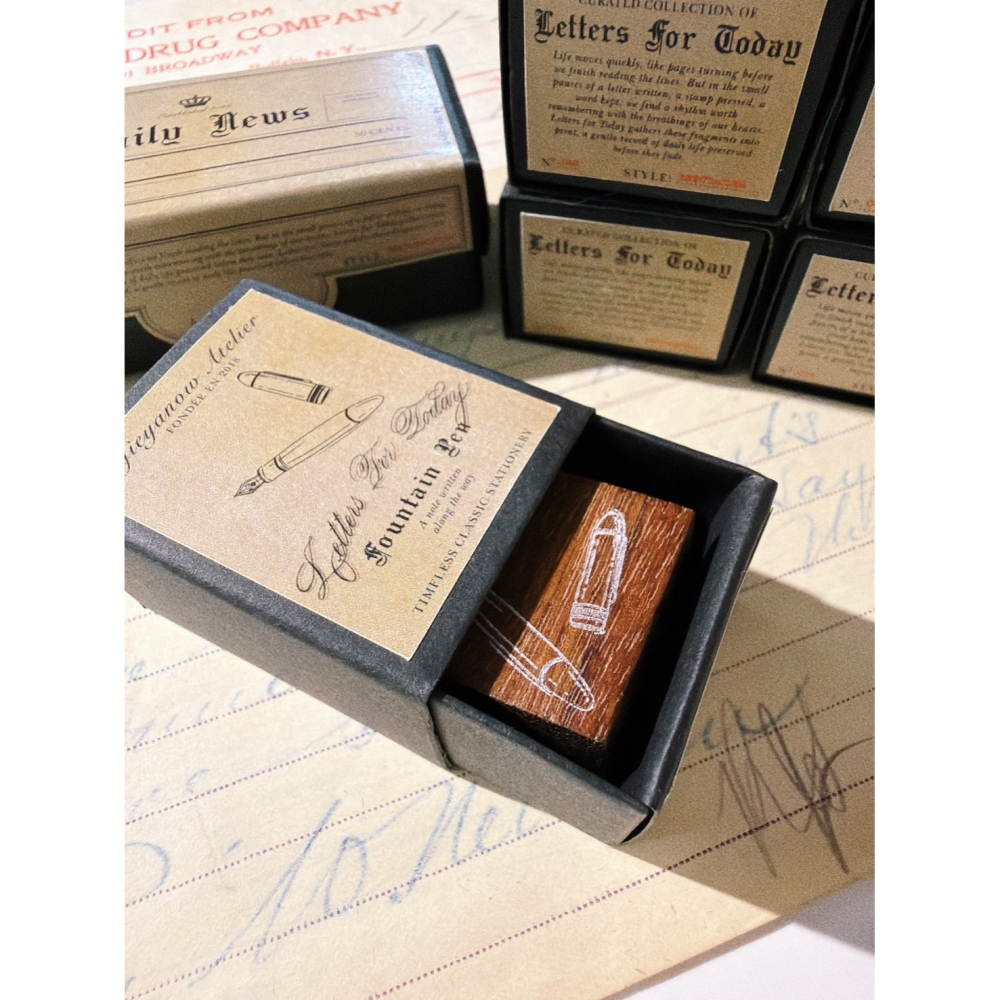 【共10款】Jieyanow Atelier 書信日常系列 天然木印章 Letters for Today【立夏手帳生活-細節圖6