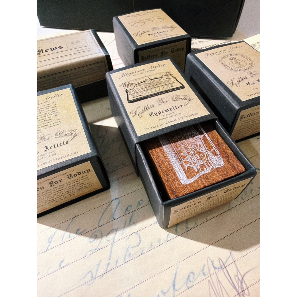 【共10款】Jieyanow Atelier 書信日常系列 天然木印章 Letters for Today【立夏手帳生活-細節圖7
