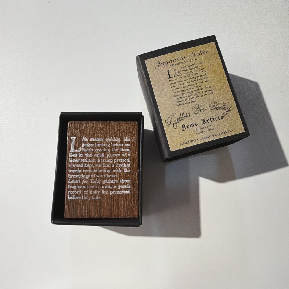 【共10款】Jieyanow Atelier 書信日常系列 天然木印章 Letters for Today【立夏手帳生活-規格圖7