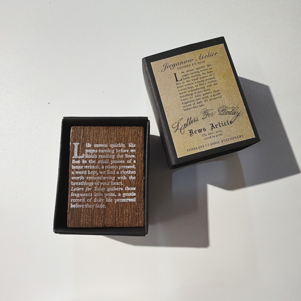 【共10款】Jieyanow Atelier 書信日常系列 天然木印章 Letters for Today【立夏手帳生活-規格圖7