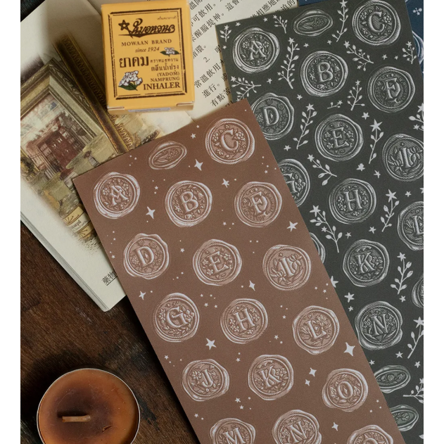 樂意Loi Design A~Z封蠟貼 7cm割型紙膠帶【立夏手帳生活】-細節圖3