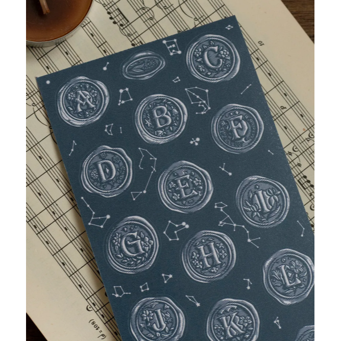 樂意Loi Design A~Z封蠟貼 7cm割型紙膠帶【立夏手帳生活】-細節圖5