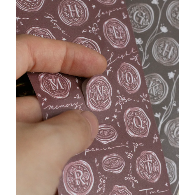 樂意Loi Design A~Z封蠟貼 7cm割型紙膠帶【立夏手帳生活】-細節圖9