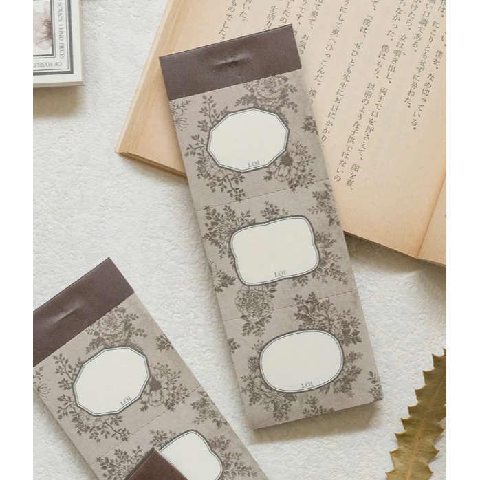【文畫季3款】樂意loidesign 香水標籤/玫瑰牆紙/布蕾絲 便箋本 便簽本【立夏手帳生活】-規格圖9