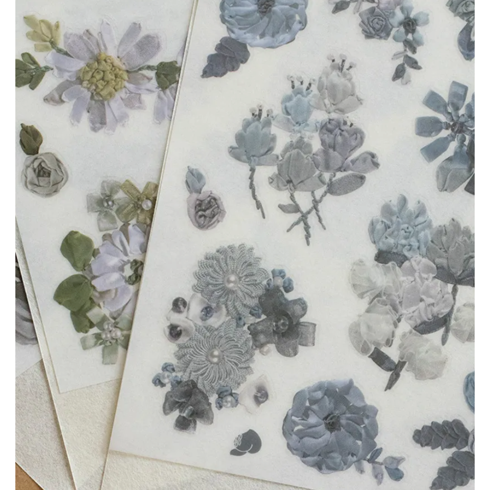 樂意loidesign 緞繡Embroidery Ribbon 轉印貼紙 Transfer Sticker【立夏手帳生活-細節圖3