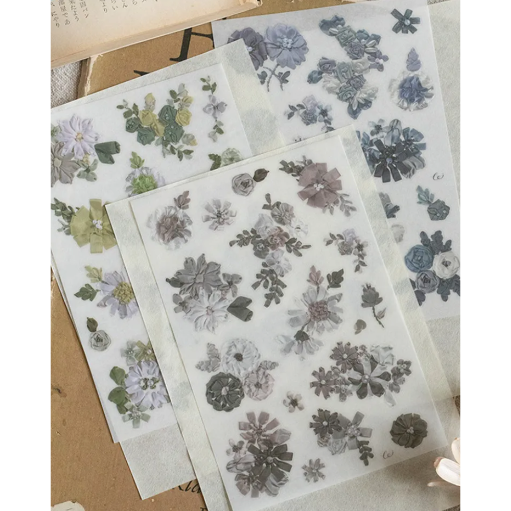 樂意loidesign 緞繡Embroidery Ribbon 轉印貼紙 Transfer Sticker【立夏手帳生活-細節圖4