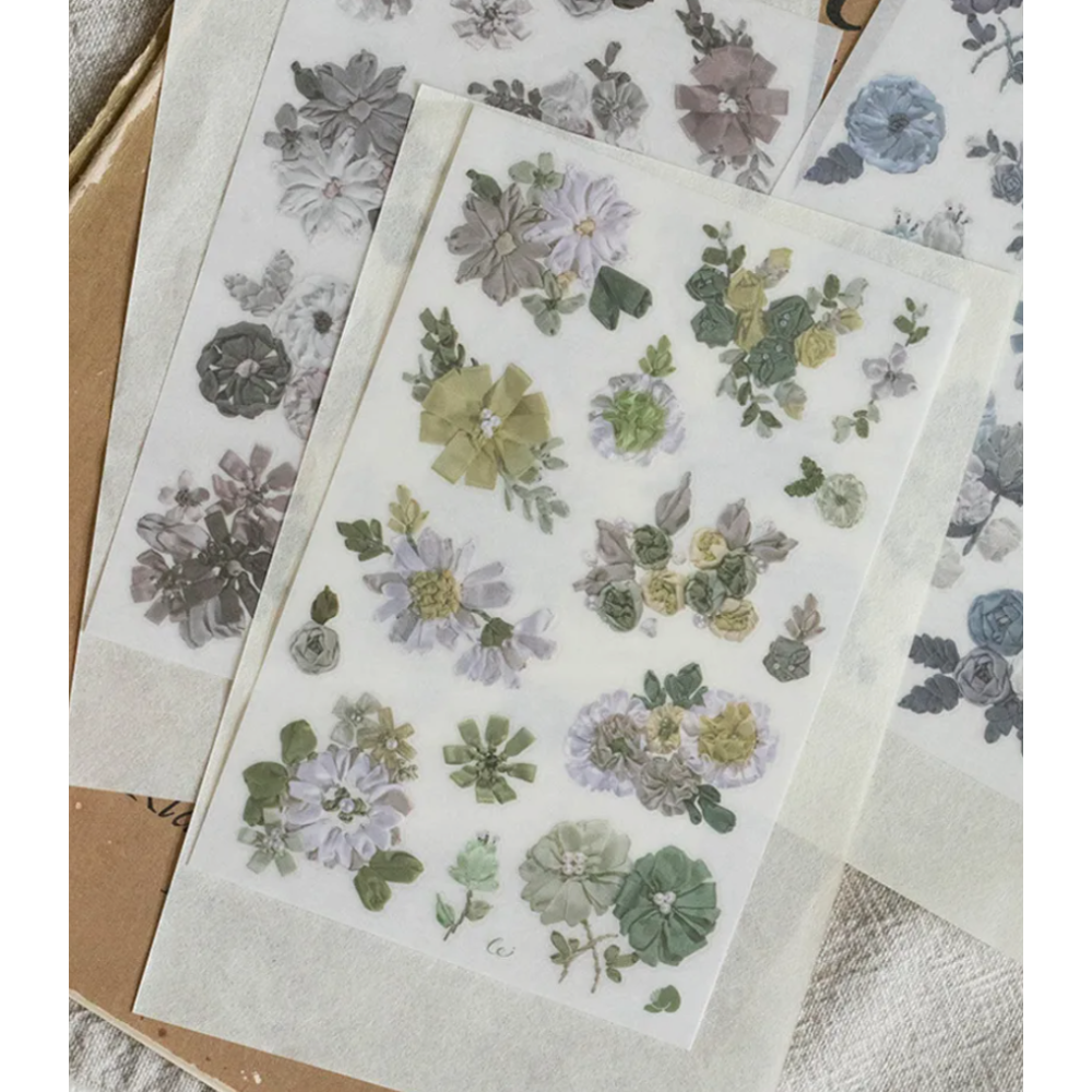 樂意loidesign 緞繡Embroidery Ribbon 轉印貼紙 Transfer Sticker【立夏手帳生活-細節圖6