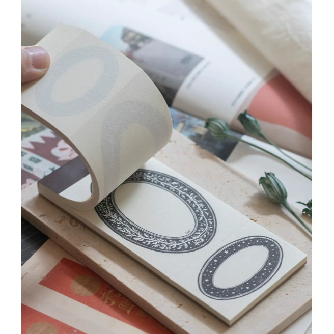 【新3款】樂意loidesign『冬日花園-星星葉/舊書頁-玫瑰花園/舊書頁-朱槿花框』便箋本 便簽本【立夏手帳生活】-細節圖10