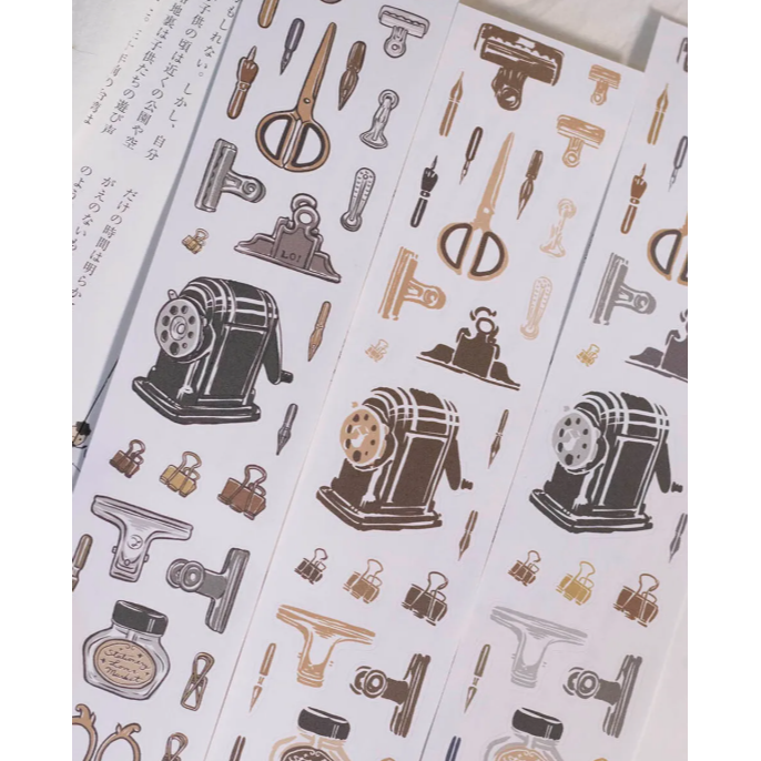 樂意loidesign 文具小集 復古文具 5cm割型紙膠帶 【立夏手帳生活】-細節圖2