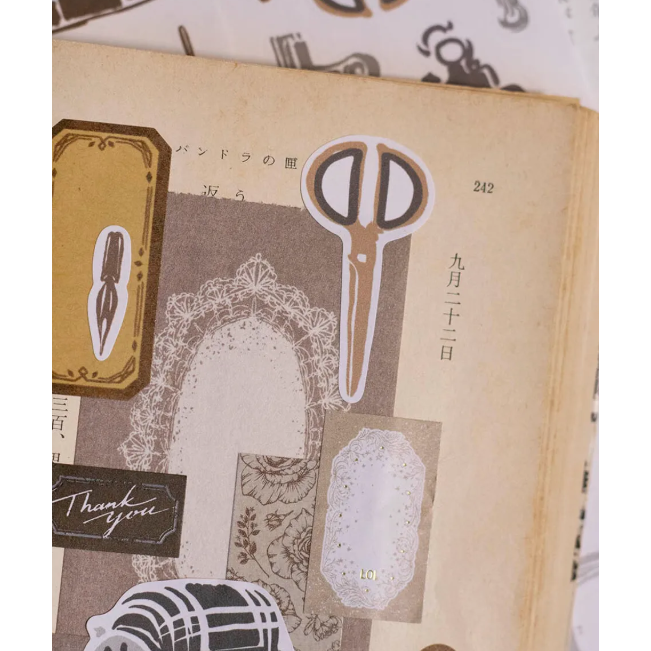 樂意loidesign 文具小集 復古文具 5cm割型紙膠帶 【立夏手帳生活】-細節圖5