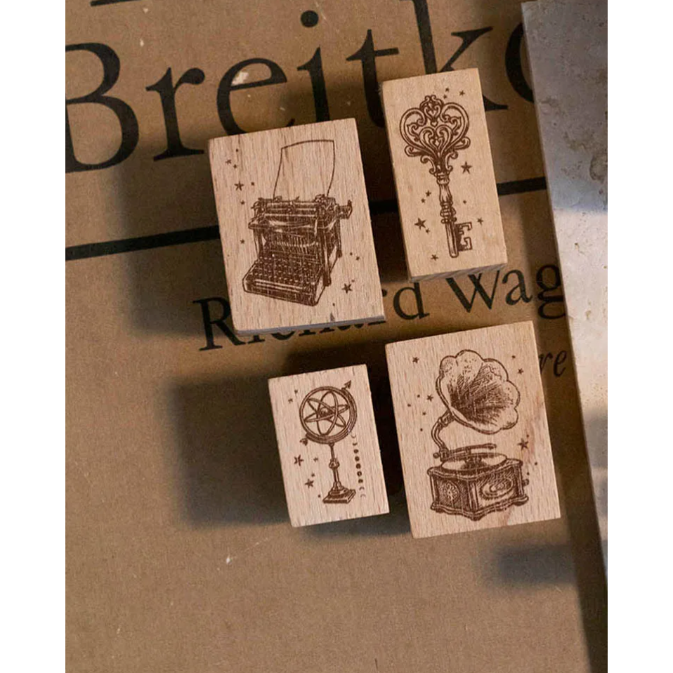 【共8款】樂意Loi Design 復古文具店系列 櫸木印章 【立夏手帳生活】-細節圖3
