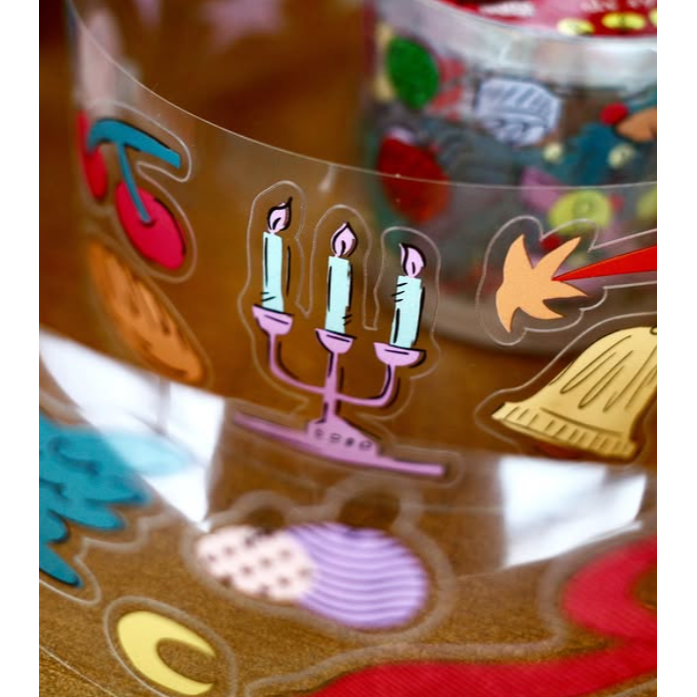 什物a kind of cafe X＇mas Festive Limited歡愉節慶 割型PET膠帶【立夏手帳生活】-細節圖5