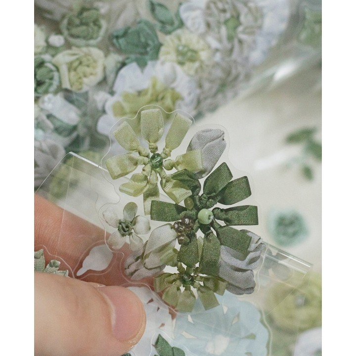 緞繡【6cm/割型透明PET】