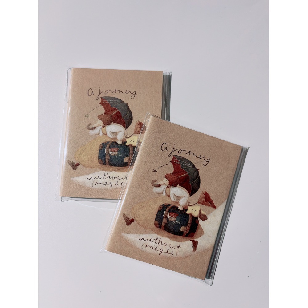 山泥泥yamadoro 2款『A journey without magic、Soft & 』燙金筆記本【立夏手帳生活】-細節圖3