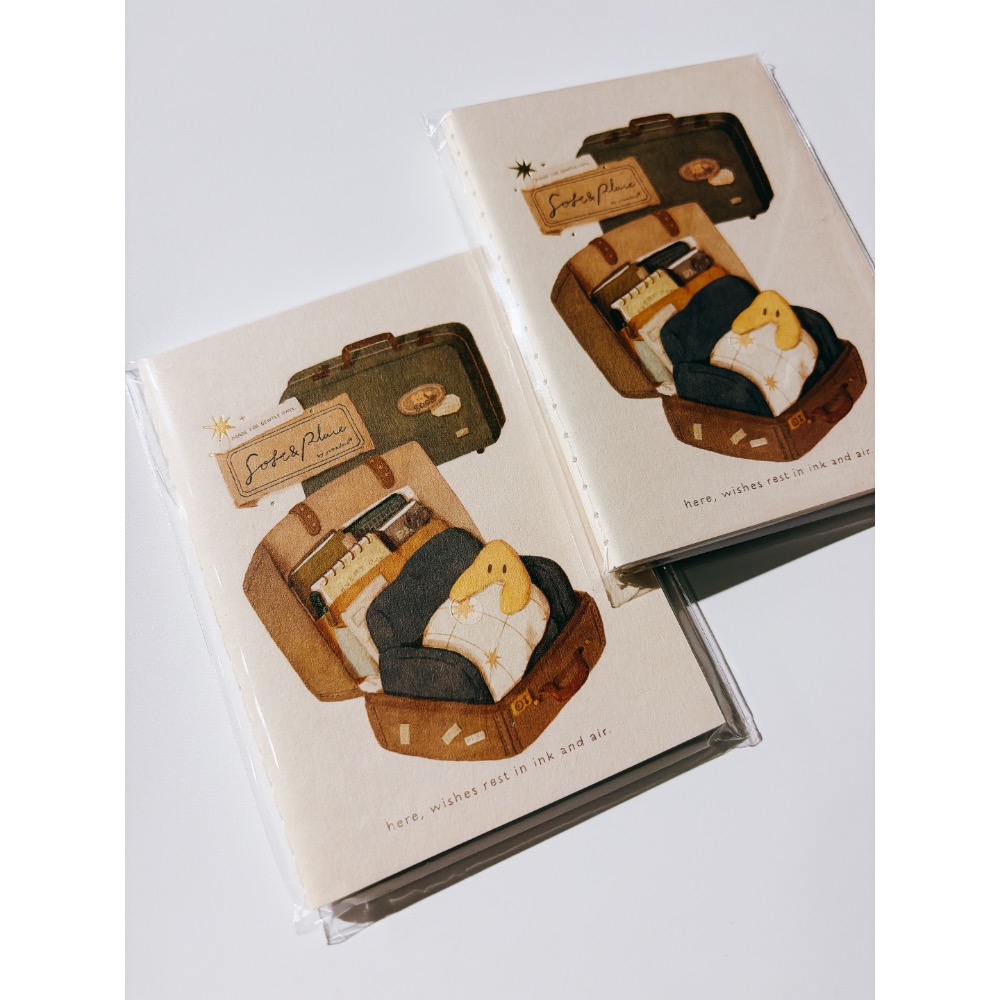 山泥泥yamadoro 2款『A journey without magic、Soft & 』燙金筆記本【立夏手帳生活】-規格圖5