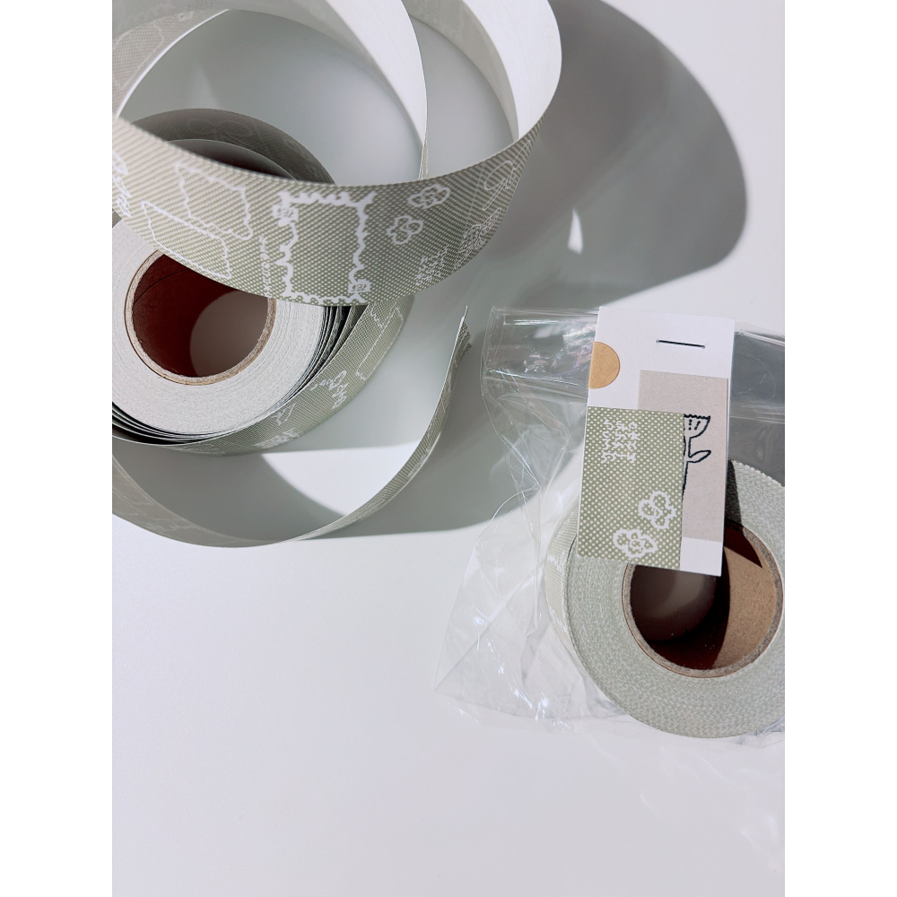 何包蛋 「田野小花 / 點點綠草」 6圖 標籤膠帶捲 misshoegg【立夏手帳生活】-細節圖5