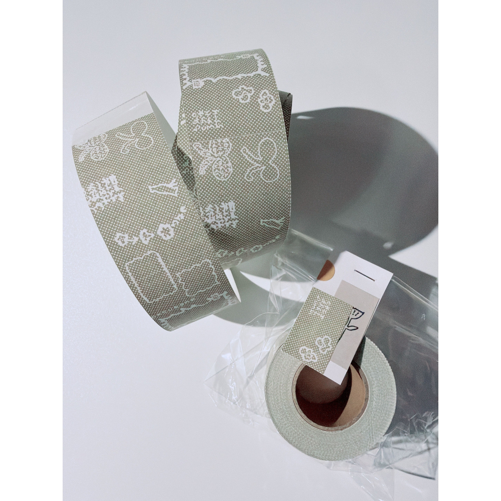 何包蛋 「田野小花 / 點點綠草」 6圖 標籤膠帶捲 misshoegg【立夏手帳生活】-細節圖6