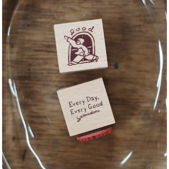 山泥泥 yamadoro GOOD Star Every day, every good.木頭印章【立夏手帳生活】-規格圖7