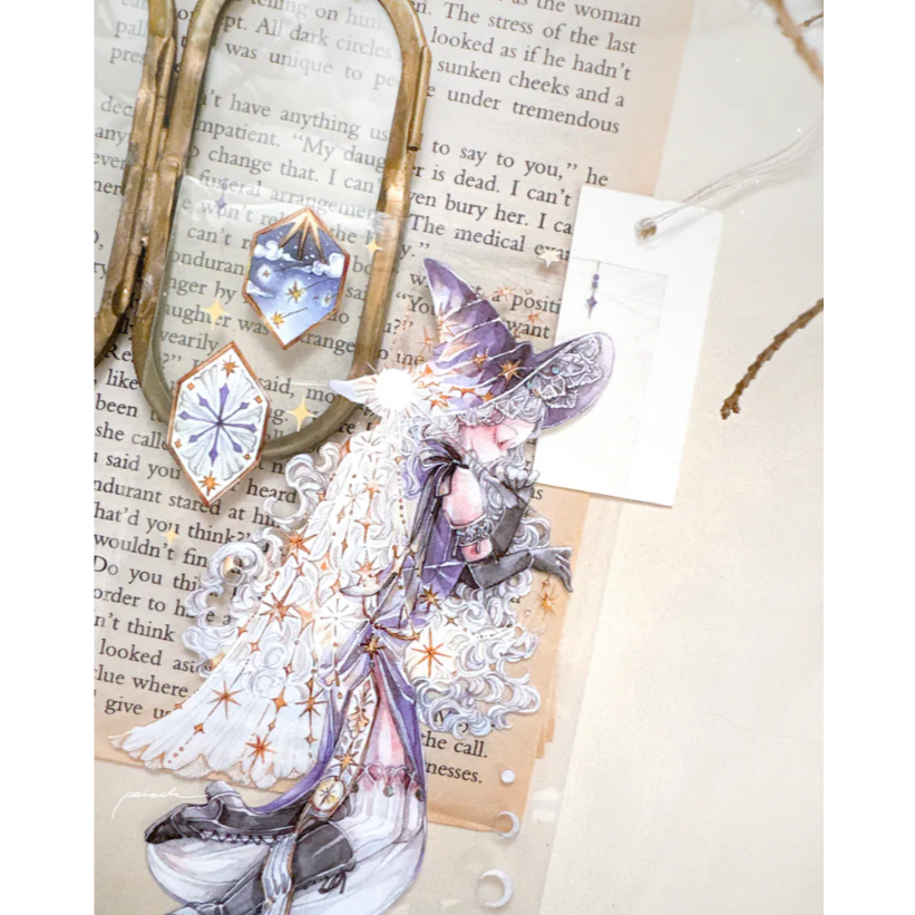 Pei Pei Studio 黑夜集會8cm寬 X10M 亮面PET【立夏手帳生活】-細節圖5