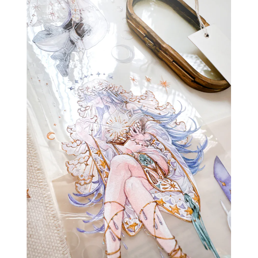 Pei Pei Studio 黑夜集會8cm寬 X10M 亮面PET【立夏手帳生活】-細節圖6