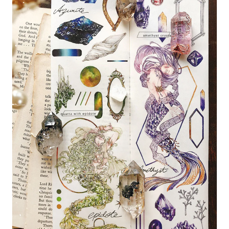 Pei Pei Studio 礦海絮語 8cm寬 X10M 日本霧面和紙膠帶【立夏手帳生活】-細節圖5