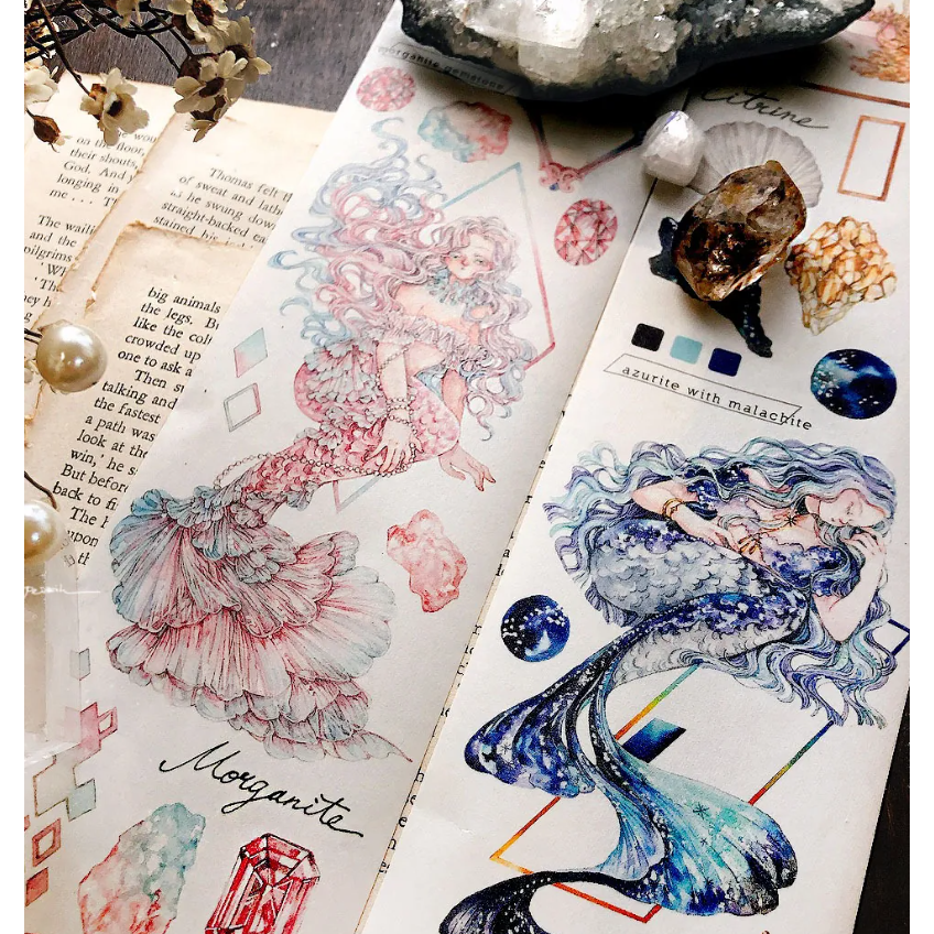 Pei Pei Studio 礦海絮語 8cm寬 X10M 日本霧面和紙膠帶【立夏手帳生活】-細節圖4