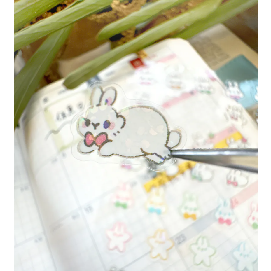 Pei Pei Studio 小兔星夜/小兔閃閃-手帳貼紙【立夏手帳生活】-規格圖8