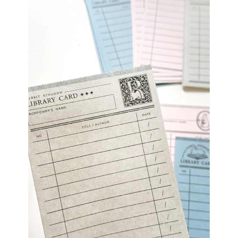 Pei Pei Studio 圖書借閱證便籤組 80x110mm/張【立夏手帳生活】-細節圖2