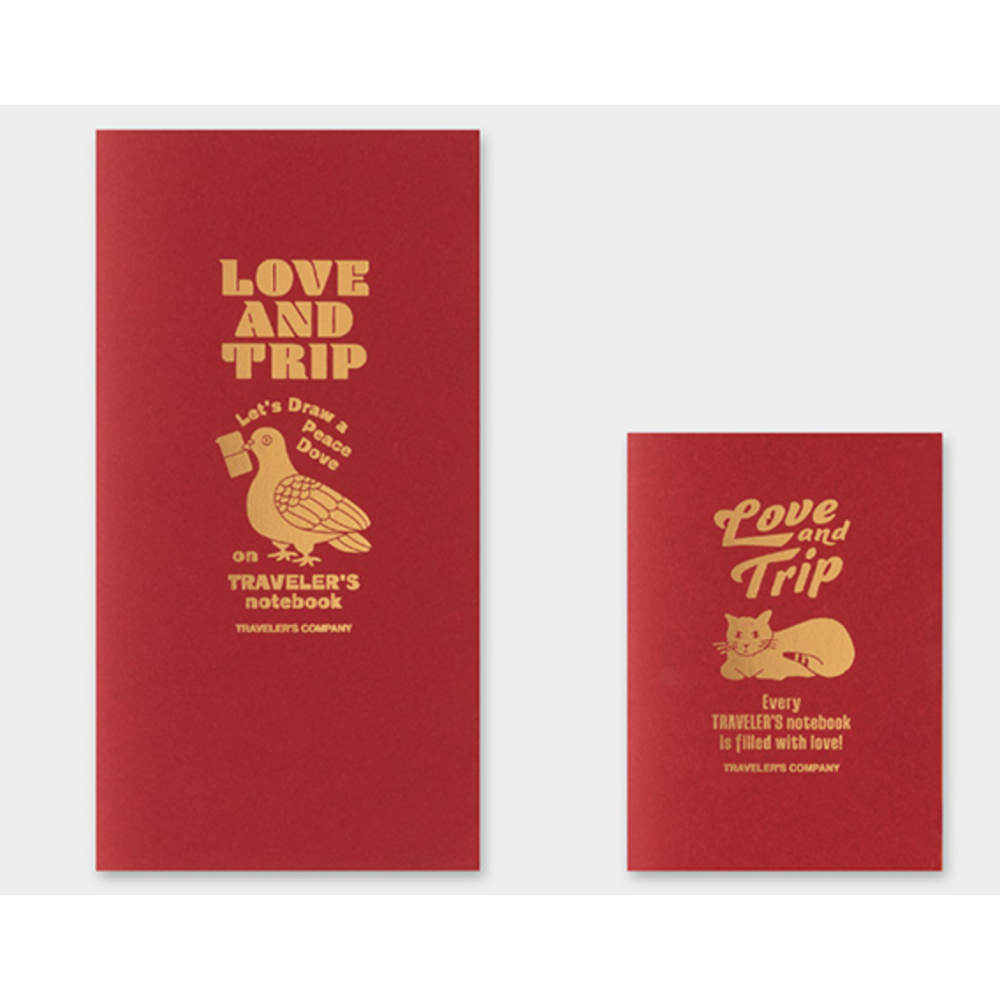 【2025限定款】TRAVELER＇S notebook LOVE & TRIP Red 旅人手帳 筆記本 TN本體套組-細節圖6